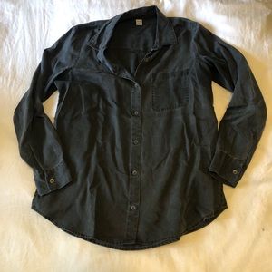Black Button-down